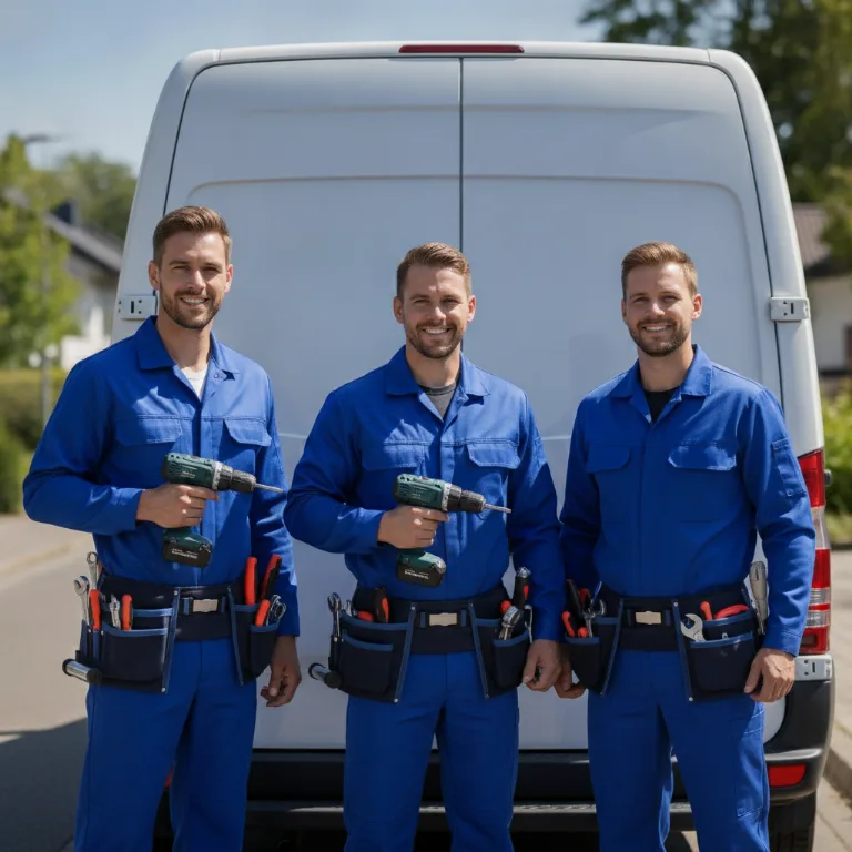 Handwerker Team in Fuenfhaus